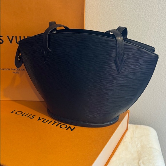 Louis Vuitton Black EPI Saint Jacques Shoulder Bag - Picture 12 of 13